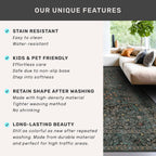 Dark Green Washable Entry Rug - Front Door Throw Rugs Indoor, Non-Slip Bathroom Small Rugs, Vintage Floral Thin Rug for Kitchen, Boho Entryway Décor (2x3 Dark Green)