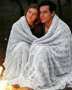 Utopia Bedding Cool Grey Checkered Fleece Throw Blanket for Couch or Bed, Soft Plush Cozy Blanket for Women and Men, Ultra Comfy Travel-Friendly Bed Throws for Relaxation, 50x60 Inches