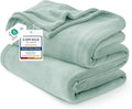 Bedsure GentleSoft Twin XL Fleece Blanket Dorm Bedding - Lightweight Soft Cozy Blankets for Bed, Sofa, Couch, Travel, Camping, Sage Green, 66"x90"