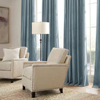 RYB HOME Velvet Curtains 102 inches Long, Extra Long High Ceiling Curtains
