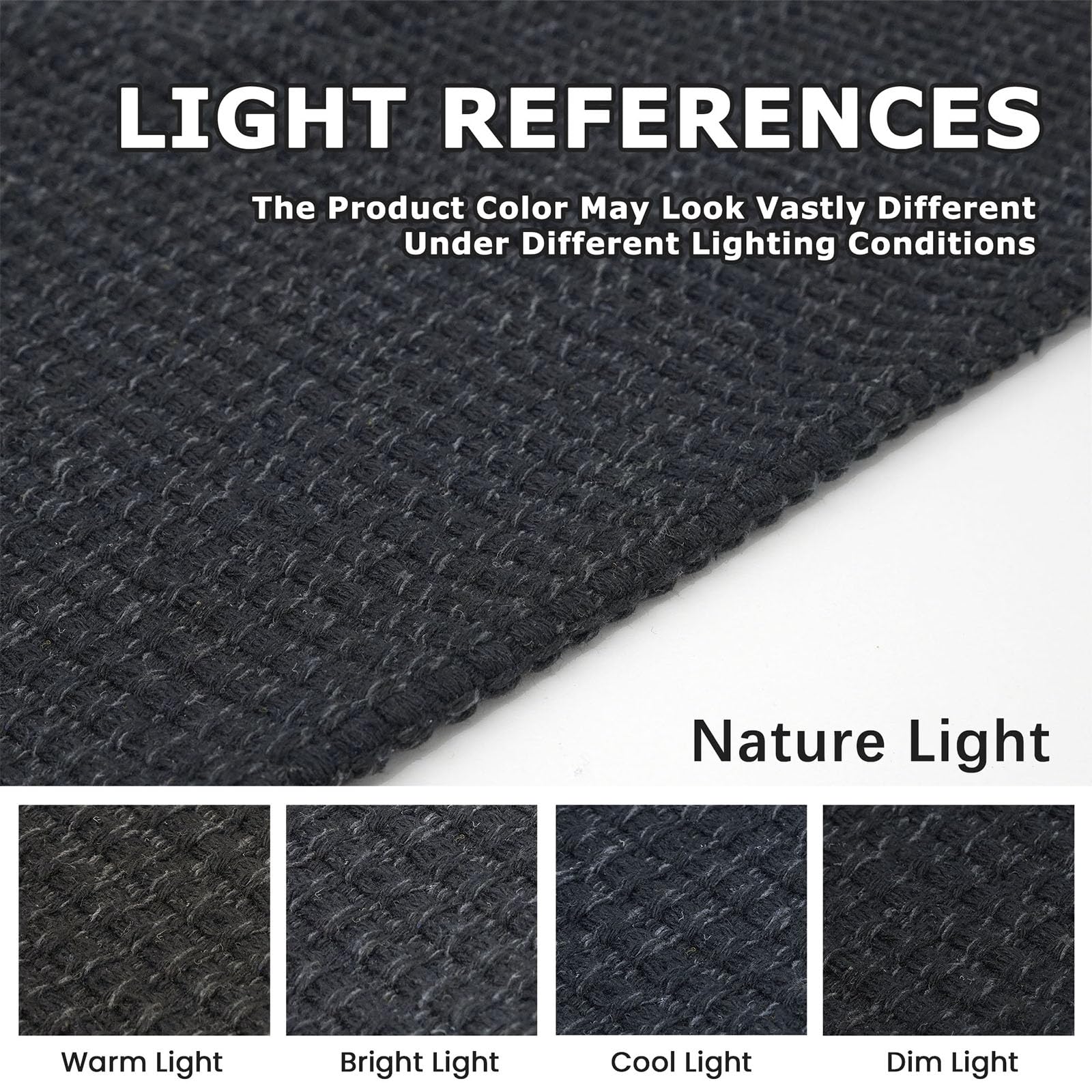 KOZYFLY Extra Long Runners for Hallways 3x20 ft Washable Kitchen Runner Non Slip Rubber Backed Hallway Rug Cotton Entryway Runner Rug Floor Carpet for Indoor Hall, Kitchen, Stair, Black/Dark Grey