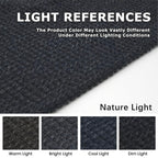 KOZYFLY Extra Long Runners for Hallways 3x20 ft Washable Kitchen Runner Non Slip Rubber Backed Hallway Rug Cotton Entryway Runner Rug Floor Carpet for Indoor Hall, Kitchen, Stair, Black/Dark Grey