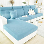 Couch Cushion Covers for Sofa Couch Covers Wear-Resistant Universal Sofa Cover Washable Stretch for Sectional Slipcovers (Texture-Sea Blue,Extra Large Single Seat Cover)