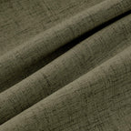 MIULEE 100% Blackout Linen Curtains 42 x 84 Inch Light Olive Green 2 Panels