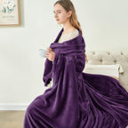 BEDELITE Fleece Blanket Purple Throw Blankets for Couch & Bed, Luxury Plush Cozy Fuzzy Blanket 50" x 60", Super Soft Warm Lightweight Throw Blanket for Travel Camping