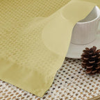 Aiyufeng Yellow Sheer Curtains 45 Inch Length 2 Panels Set, Light Filtering Yellow Window Curtain Drapes Treatment for Kitchen, Bedroom,Children Room, Dual Rod Pocket, 2 Pack of 42 x 45"