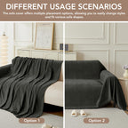 KaviKon Couch Cover for Sofa, Boho Sofa Covers Washable 3 Cushion for Dogs