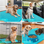 OLANLY Dog Door Mat for Muddy Paws 35x24, Super Absorbent Chenille Mud Mat