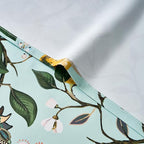 Topfinel 96 Inches Long Floral Curtains Unique Cottagecore Whimsical Vintage Pretty Fun Floral Hummingbird Patterned Double Sided Grommet Green Print Drapes Two Pages for Bedroom Living Room Dining