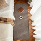 FinRèc 2x6 Washable Runner Rugs for Kitchen Hallway Bedroom, Low Pile Thin Rug Solid Color, Non-Slip Carpet Indoor for Home Decor (Brown)