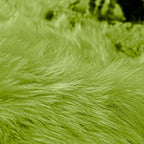 Goolela Lime Green Fluffy Fuzzy Fur Rug for Bedroom 2x3 Faux Sheepskin Area Rug Furry Shaggy Dorm Bedside Soft Washable Rectangle