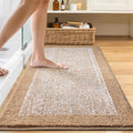 simpWalnut 48x24 Long Bathroom Rugs Washable Non Slip, Dark Blue Bath Mat for Bathroom Floor Tub, Soft Absorbent Quick Dry Mats for Shower,Bathtub,Home Decor