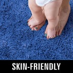 TWINNIS Super Soft Shaggy Rugs Fluffy Carpets, 6x9 Feet, Indoor Modern Plush Area Rugs for Living Room Bedroom Kids Room Nursery Home Decor, Upgrade Anti-Skid Rectangular Fuzzy Rug, Indigo