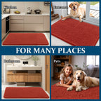 OLANLY Dog Door Mat for Muddy Paws 40x24, Super Absorbent Chenille Mud Mat