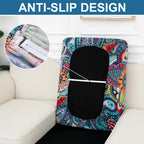 Smiry Printed Couch Cushion Covers, Stretch Couch Covers for Sofa
