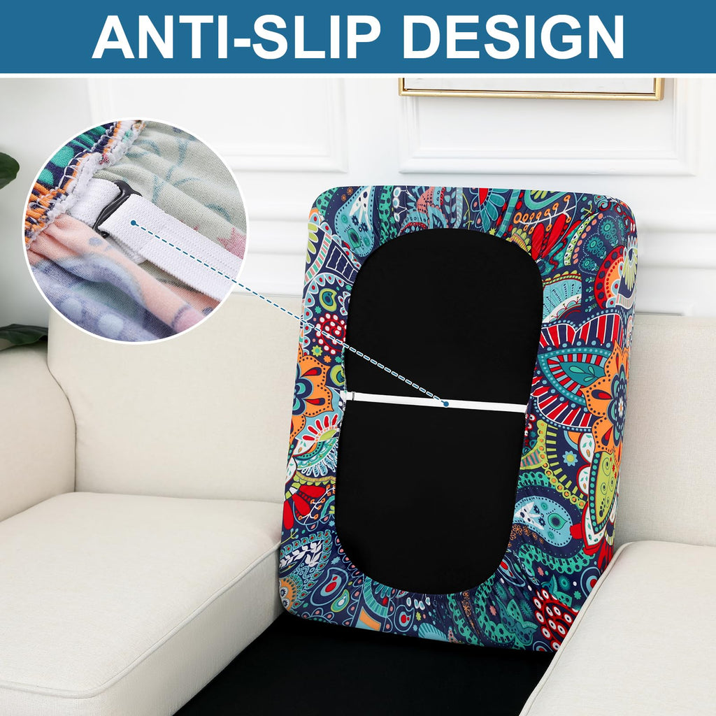 Smiry Printed Couch Cushion Covers, Stretch Couch Covers for Sofa