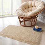 Chicrug Soft Runner Rug for Bedroom Living Room Plush Fluffy Rug 2x4 Feet, Shag Furry Runner Rug Carpet Non Shedding for Nursery Children Kids Girls Room Home Decorative, Camel