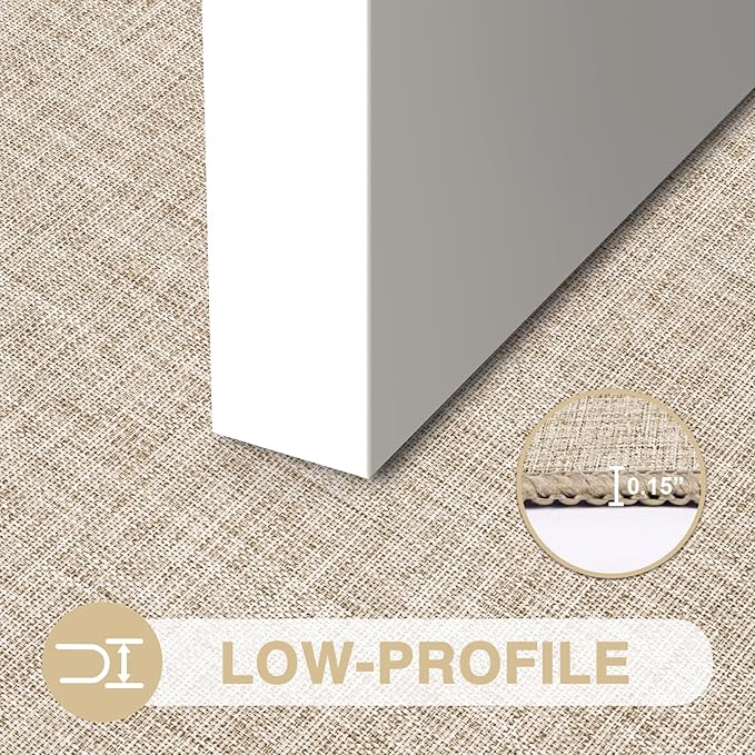 LEKEEPGO Ultra Thin Indoor Door Mat 24"x47", Non Slip Door Mat, Khaki