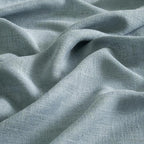 MIULEE Dusty Blue Linen Curtains 54 Inch Length 2 Panels for Bedroom Living Room, Soft Thick Linen Textured Natural Short Window Drapes Semi Sheer Light Filtering Back Tab Rod Pocket Burlap Look Decor