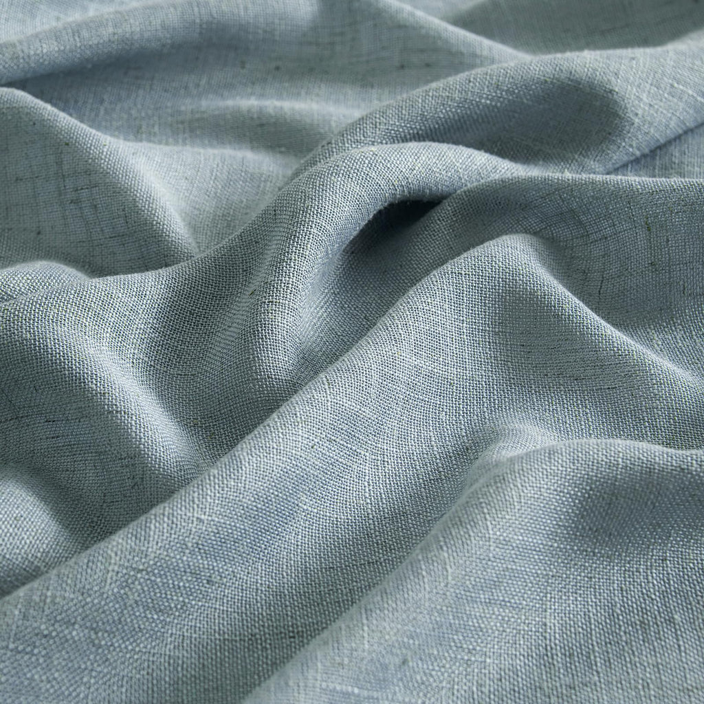 MIULEE Dusty Blue Linen Curtains 52x108 Inch Long Soft Thick Linen Textured