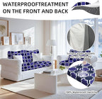 Outdoor Cushion Covers Set,8PCS Patio Furniture Couch Seat Slipcovers, Replacement for Sofa Sectional Chair(Cover，Only)