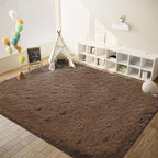 8x10 Area Rugs for Living Room: Fluffy Shag Soft Washable Rug Large Fuzzy Plush Indoor Carpet for Bedroom Nursery Playroom Kids Girls Boys Room (Coffee, 8'x10')