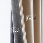 MIULEE Velvet Curtains 108 inches Long 2 Panels - Luxury Blackout Curtains for Bedroom Living Room Thermal Insulated Super Soft Window Drapes Rod Pocket & Back Tab, Camel Beige