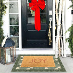 Front Door Mat Outside Entrance - 2x3 Floral Non-Slip Washable Doormat Indoor Outdoor Door Mat Spring Sage Green Floral Entry Rug Small Throw Rugs for Entryway Kitchen Front Porch Decor