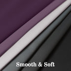 Yakamok Blackout Ombre Purple and Black Curtains for Bedroom, Gradient Room Darkening Curtains, Grommet Thermal Insulated Light Blocking Window Drapes/Curtain for Living Room,52 x 72 Inch,2 Panels