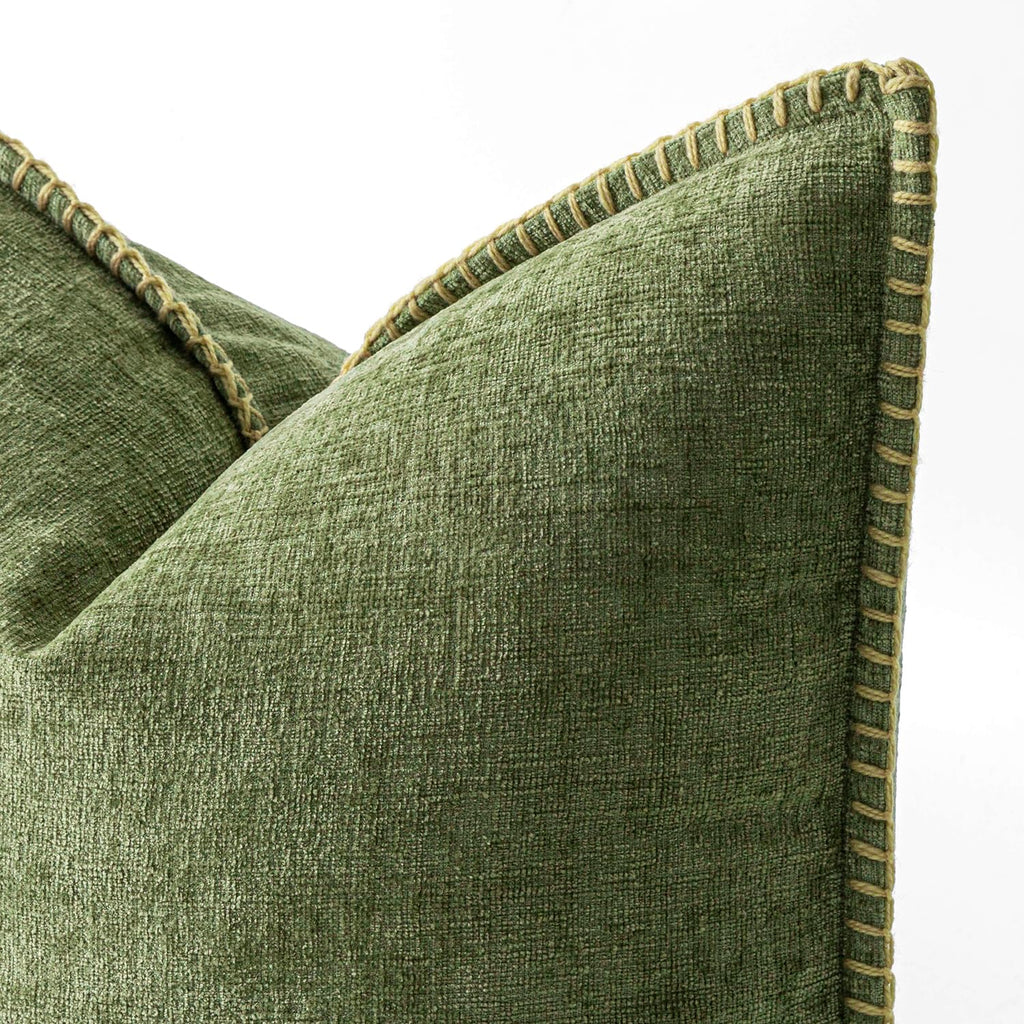 MIULEE Decorative Couch Throw Pillow Covers 20x20 Inch Sage Green 2 Pack
