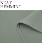 NICETOWN Window Curtains Blackout Drapes - Thermal Insulated Solid Rod Pocket Blackout Curtains/Draperies for Living Room (Greyish Green, One Pair, 42 by 36-Inch)
