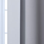 Yakamok Room Darkening Ombre Curtains 96 Inch Length, Black and Greyish White Thermal Insulated Gradient Color Curtains,Light Blocking Grommet Window Drapes for Bedroom,62 Inch Width,2 Panels