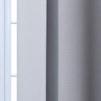 Yakamok Ombre Curtains Black and Greyish White for Living Room,62Wx96L