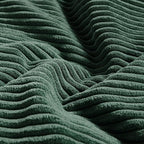 Fancy Homi Set of 2 Dark Green Long Lumbar Decorative Throw Pillow Covers 14x24 Inch for Living Room Couch Bed, Boho Farmhouse Forest Green Home Decor, Soft Corduroy Corss Textured Cushion Case