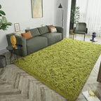 LOCHAS Ultra Soft Indoor Modern Area Rugs Fluffy Living Room Carpets for Children Bedroom Home Decor Nursery Rug 5.3x7.5 Feet, Green