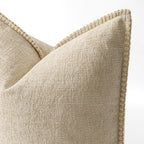 MIULEE Decorative Couch Throw Pillow Covers 18x18 Inch Beige 2 Pack