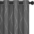 Deconovo Living Room Curtains 84 Inches Long, Blackout Curtains for Bedroom