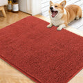 OLANLY Dog Door Mat for Muddy Paws 40x32, Super Absorbent Chenille Mud Mat