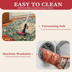 SERISSA 8x10 Washable Non Slip Boho Area Rug for Living Room