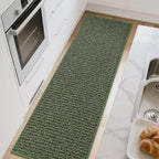 BEQHAUSE Kitchen Runner Rugs 32"x72", Kitchen Mats for Floor, Green