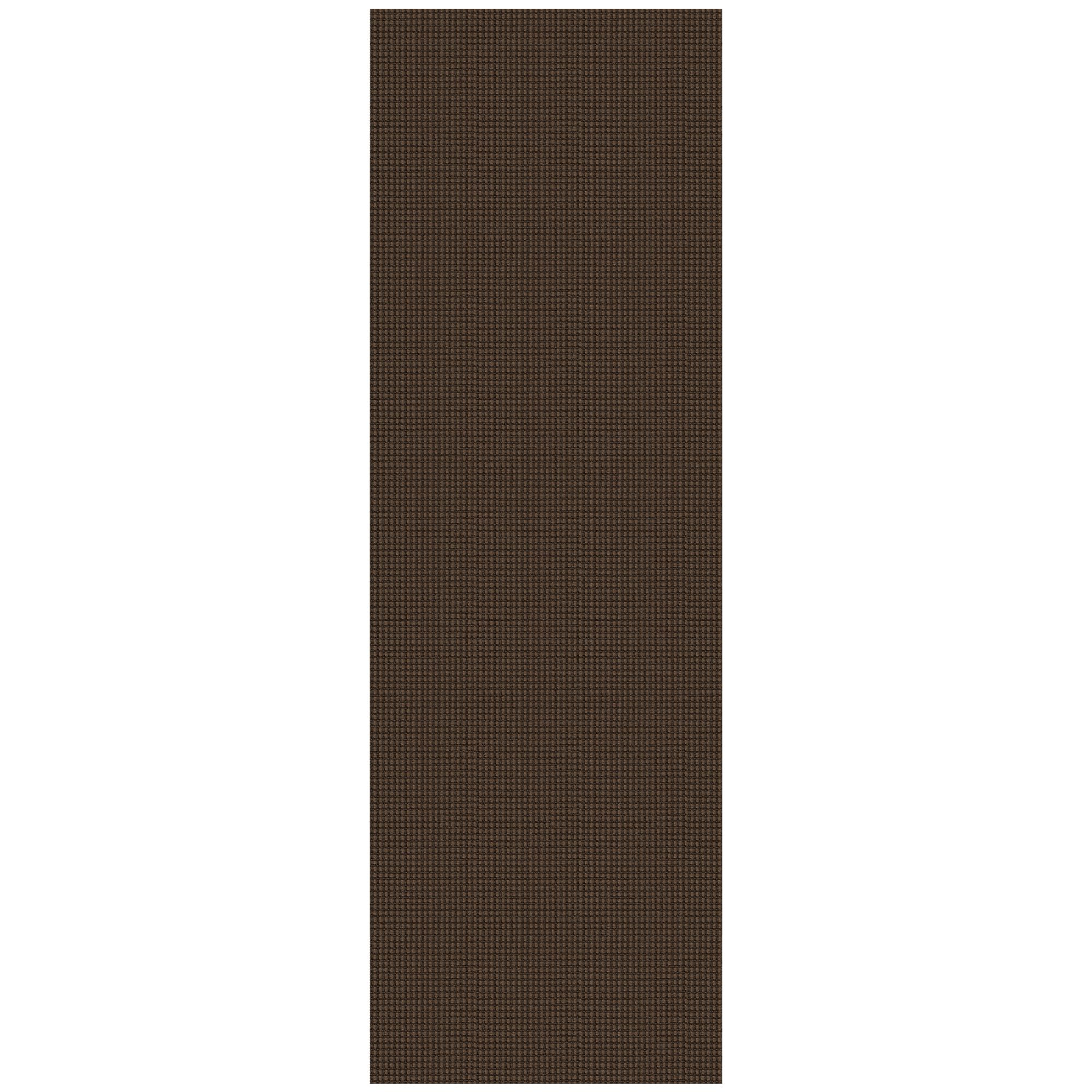 KOZYFLY Runners for Hallways 3x8 ft Washable Kitchen Runner Non Slip Rubber Backed Hall Runners Cotton Entryway Runner Rugs Floor Carpet for Indoor Backdoor Bedroom Kitchen, Reddish Brown/Coffee
