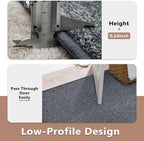 5x7 Grey Area Rug Non-Slip Washable Soft Thin for Living Room Bedroom