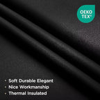 Joydeco Blackout Curtains for Bedroom 95 Inch, Black Curtains with Grommets, Noise Reducing Energy Saving Wrinkle-Free Thermal Insulated & Room Darkening Drapes for Living Room, 2 Panels