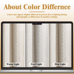 XOGUIBO 80% Boho Blackout Curtains 84 Inch Linen Blend Drapes 2 Panels