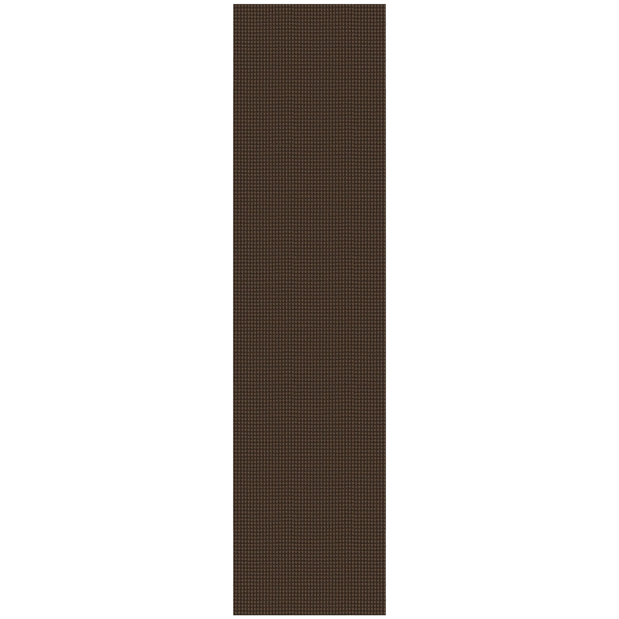 KOZYFLY Runners for Hallways 2x8 ft Washable Kitchen Runner Non Slip Rubber Backed Hall Runners Cotton Entryway Runner Rugs Floor Carpet for Indoor Backdoor Bedroom Kitchen, Reddish Brown/Coffee