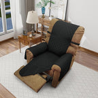 Recliner Chair Covers Reversible Sofa Cover Couch Cover for Pets Lazy Boy Furniture Protector(23''Chair,Black/Black)