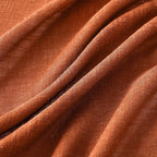 MIULEE Rust Curtains 96 Inch Length 2 Panels for Bedroom Living Room, Terracotta Soft Thick Linen Textured Window Drapes Semi Sheer Light Filtering Back Tab Rod Pocket Burlap Look Fall Decor