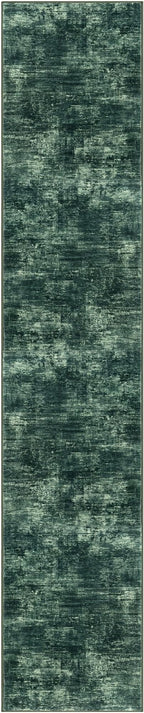 IOHOUZE Abstract Runner Rug 2x10 Ft Washable Runners for Hallways, Non Slip Kitchen Runner Printed Faux Wool Entryway Runner Indoor, Modern Abstract Floor Carpet for Hall Kitchen, Dark Green