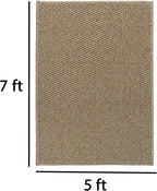 5x7 Area Rugs - Rug for Living Room, Washable Area Rugs 5x7 for Bedroom, Non-Slip Carpet for Dorm Room (Brown)