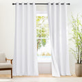 NICETOWN 100% Blackout 108 inch Curtains, Grommet Thermal Insulated Window Treatments Light Blocking Drapes for Bedroom/Living Room, W52 x L108, 2 Panels